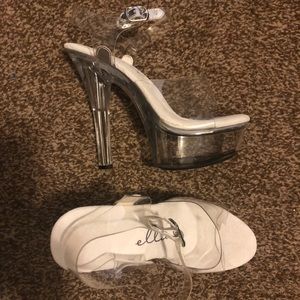 Brand New Clear 6 inch  Stripper Heels